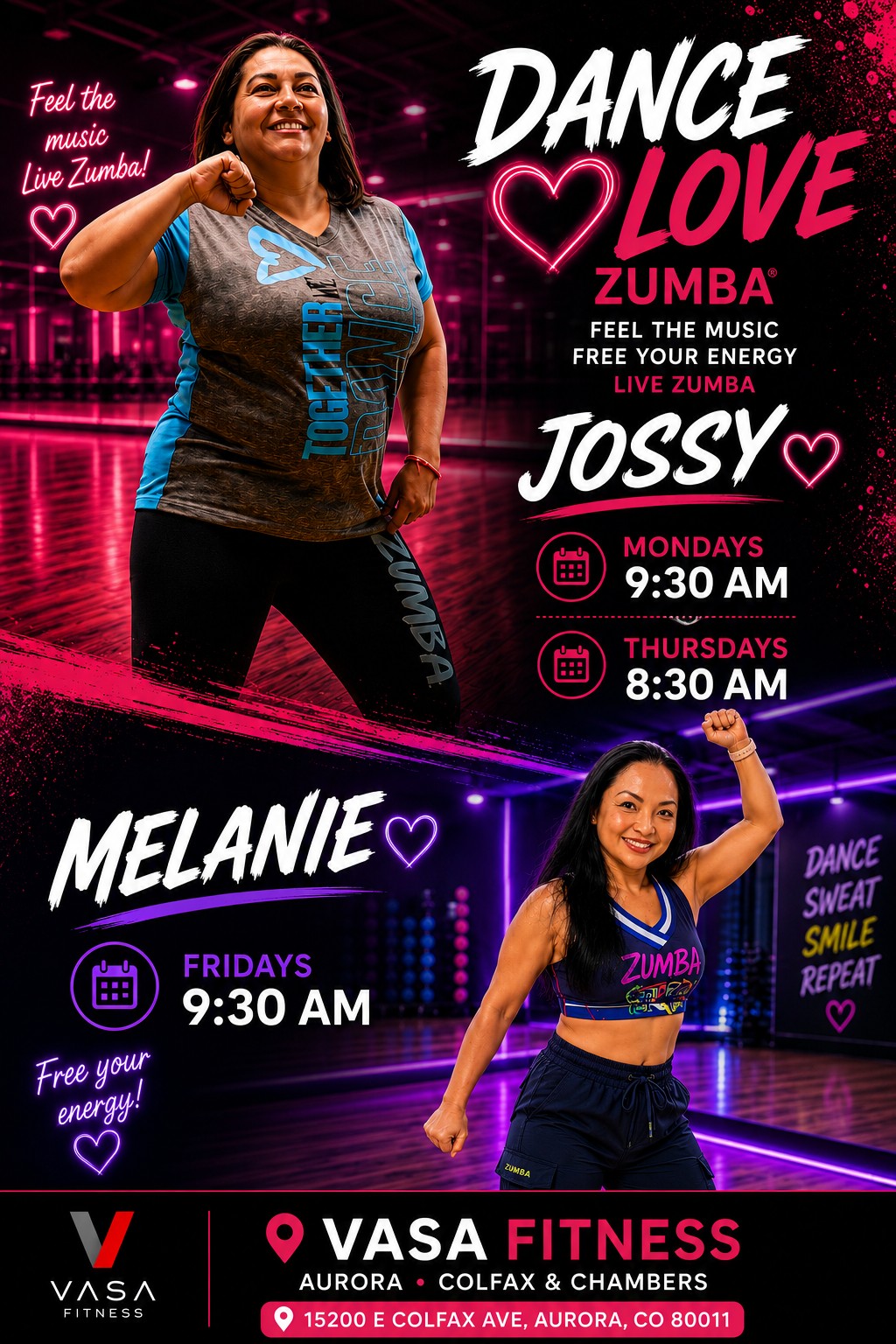 DanceLove flyer in English