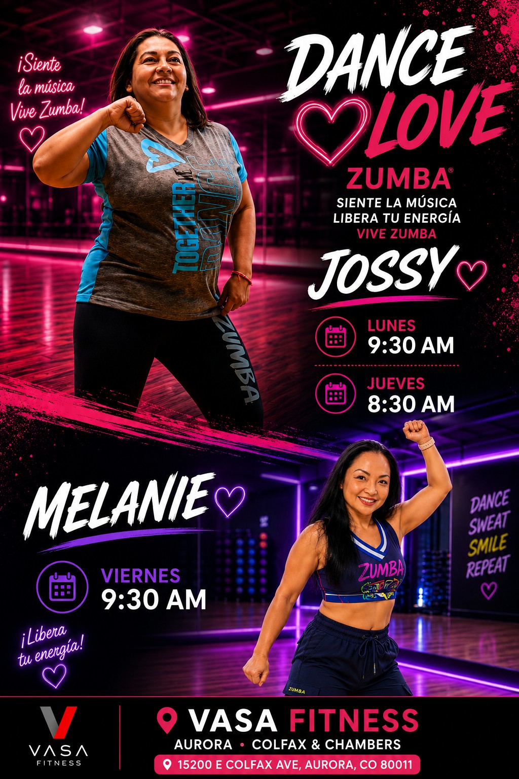 Flyer DanceLove en español